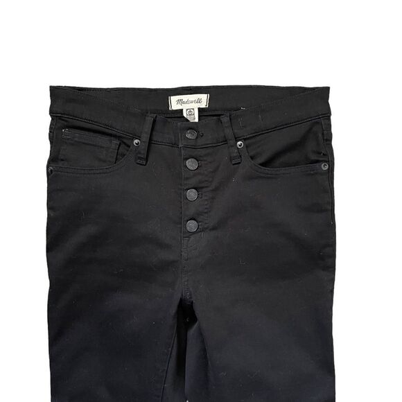 MADEWELL 9" Mid Rise Skinny Jeans Black Size 29 - Picture 5 of 9
